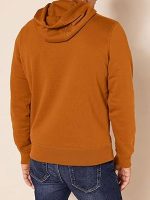 Mens Rust Orange Pullover Sweatshirt Hoodie