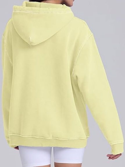 New Unisex Oversized Pullover Yellow Hoodie