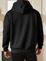 Unisex Pullover Long Sleeve Black Hoodie
