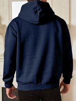 Unisex Pullover Long Sleeve Blue Hoodie