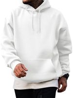 Unisex Pullover Long Sleeve White Hoodie New