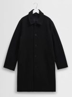 Mens Black Classic Coat New