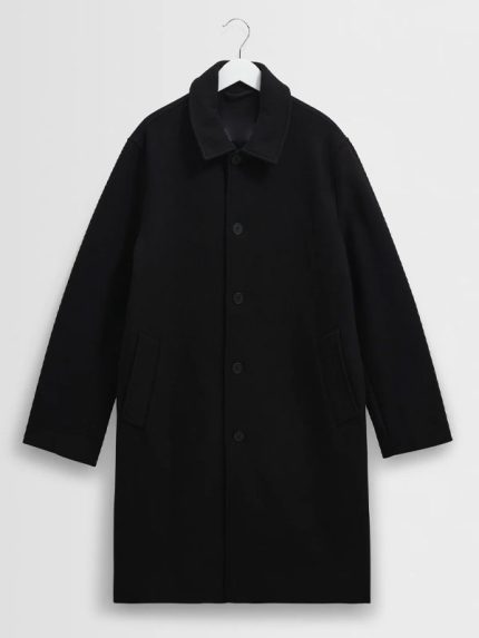 Mens Black Classic Coat New