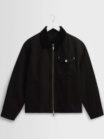 Mens Black Classic Workwear Jacket New