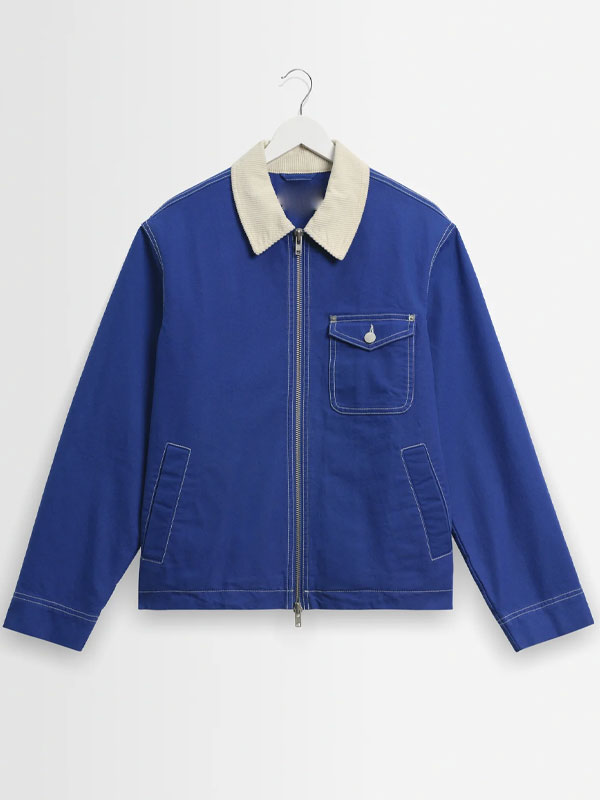 Mens Blue Classic Workwear Jacket Mens Blue Classic Workwear Jacket New