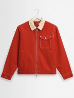 Mens Red Classic Workwear Jacket New