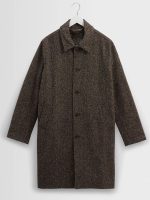 Mens Vintage Design Brown Coat New