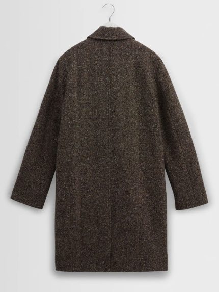 Mens Vintage Design Brown Coat