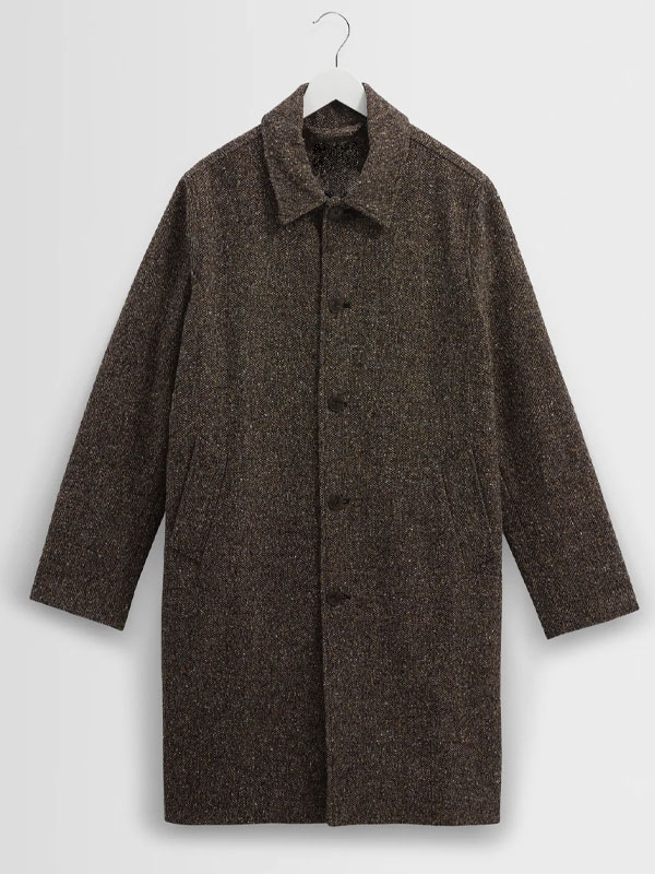Mens Vintage Design Brown Coat Mens Vintage Design Brown Coat New