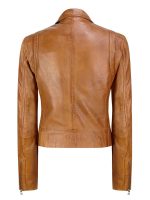 TAYLOR TOKYO Classic Brown Leather Jacket New