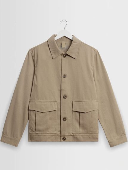 Redefined Beige Cotton Outerwear Jacket New