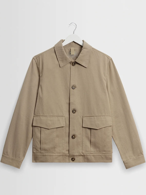 Redefined Beige Cotton Outerwear Jacket Redefined Beige Cotton Outerwear Jacket New