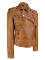 TAYLOR TOKYO Classic Brown Leather Jacket