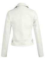 Womens Beige Leather Jacket