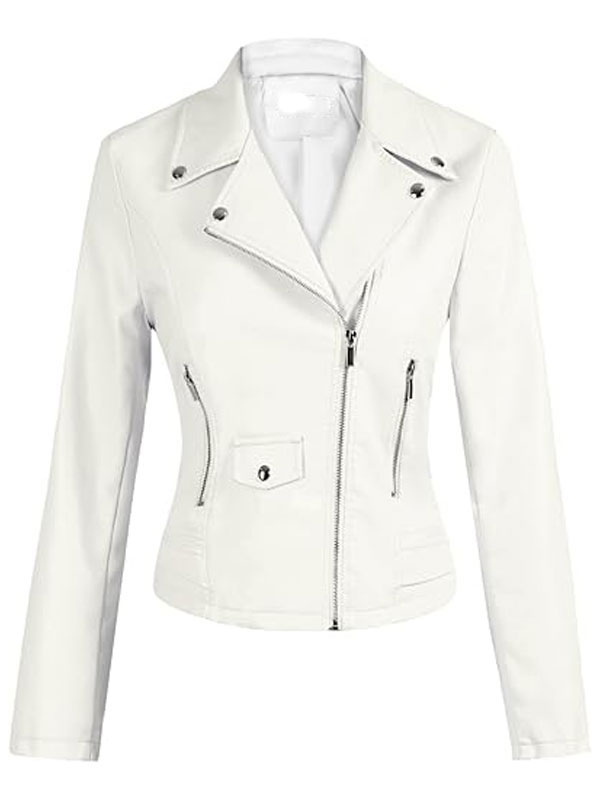 Womens Beige Leather Jacket Womens Beige Leather Jacket New