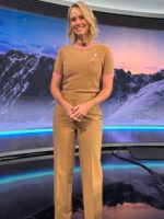 9 News AU 2026 Sylvia Jeffries Stripe Knit Top