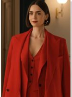 Emily In Paris S05 Lily Collins Red Blazer