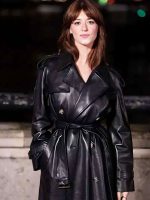 Fashion Week 2026 Daisy Edgar-Jones Black Leather Coat