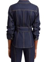 General Hospital 2026 Cynthia Watros Denim Belted Jacket - Image 2