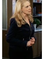 General Hospital 2026 Kathleen Gati Navy Zip Jacket
