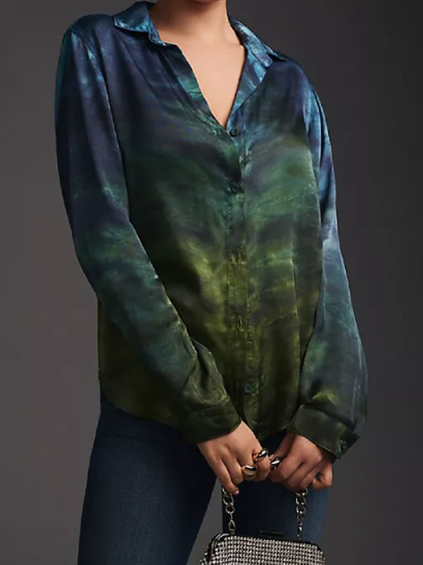 Grace-S06-Blue-And-Green-Tie-Dye-Blouse-New.jpg Grace S06 Blue And Green Tie Dye Blouse - Image 1