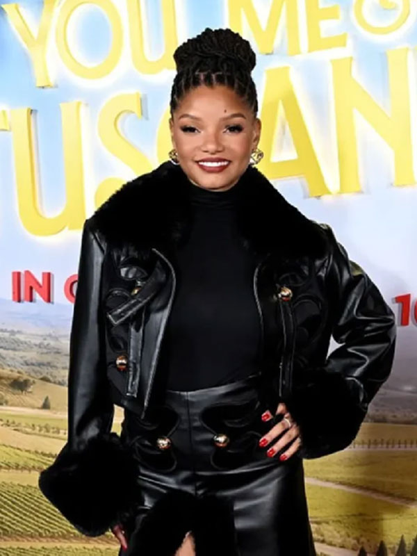 Halle-Bailey-UK-Special-Screening-Black-Jacket.jpg Halle Bailey UK Special Screening Black Jacket - Image 1