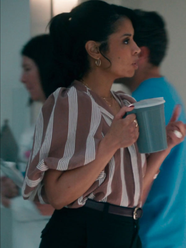 High-Potential-S02-Susan-Kelechi-Watson-Puffed-Shoulder-Top.jpg High Potential S02 Susan Kelechi Watson Puffed Shoulder Top - Image 1