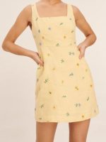 Home And Away 2026 Ally Harris Yellow Embroidered Dress - Image 2