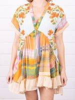 Home Town S10 Erin Napier Mix Print Floral Mini Dress - Image 2