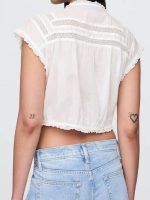 Home Town S10 Erin Napier White Lace Inset Top - Image 2