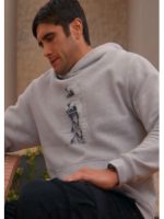 Home and Away 2026 Ethan Browne Grey Graphic Print Hoodie