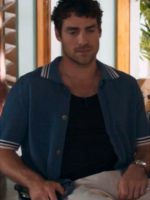 Home and Away 2026 Ryan Brown Blue Knitted Shirt