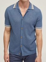 Home and Away 2026 Ryan Brown Blue Knitted Shirt - Image 2