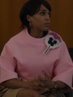 Imperfect Women S01 Kerry Washington Floral Brooch Pink Top