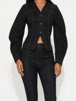 Love Island UK All Stars S03 Jess Harding Denim Capri Jacket - Image 2
