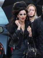 Marisa Abela Back To Black Leather Jacket
