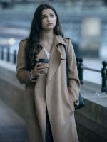 Marisa Abela Industry Brown Wool Coat