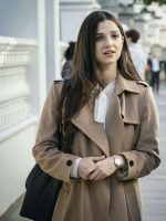 Marisa Abela Industry Brown Wool Coat - Image 2