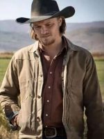 Marshals S01 Kayce Dutton Brown Cotton Jacket - Image 2