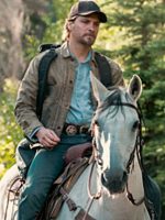 Marshals S01 Luke Grimes Brown Waxed Jacket