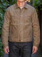 Marshals S01 Luke Grimes Brown Waxed Jacket - Image 2