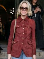 NY Fashion Week Naomi Watts Leather Jacket New