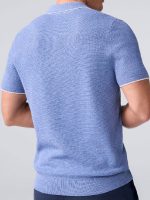 Bachelor in Paradise S10 Dale Moss Blue Knit Shirt - Image 3