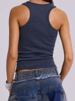 Betrayal S01 Eliza-Marie Agrosoaie Grey Top with Eyelets - Image 3