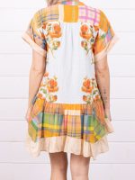 Home Town S10 Erin Napier Mix Print Floral Mini Dress - Image 3