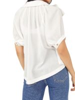 Home Town S10 Erin Napier White Collared Blouse - Image 3