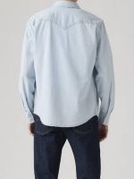 Marshals S01 Luke Grimes Light Blue Western Shirt - Image 3
