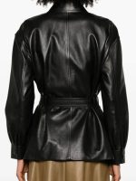 Real Housewives of Beverly Hills S15 Rachel Zoe Black Leather Jacket - Image 3