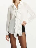 The Young and the Restless 2026 Cait Fairbanks White Ruffle Shirt - Image 2
