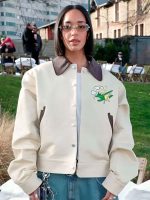 Paris Fashion Week Dina Ayada Leather Jacket New